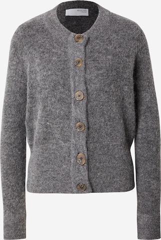 SELECTED Cardigan 'Sia' i grå: forside