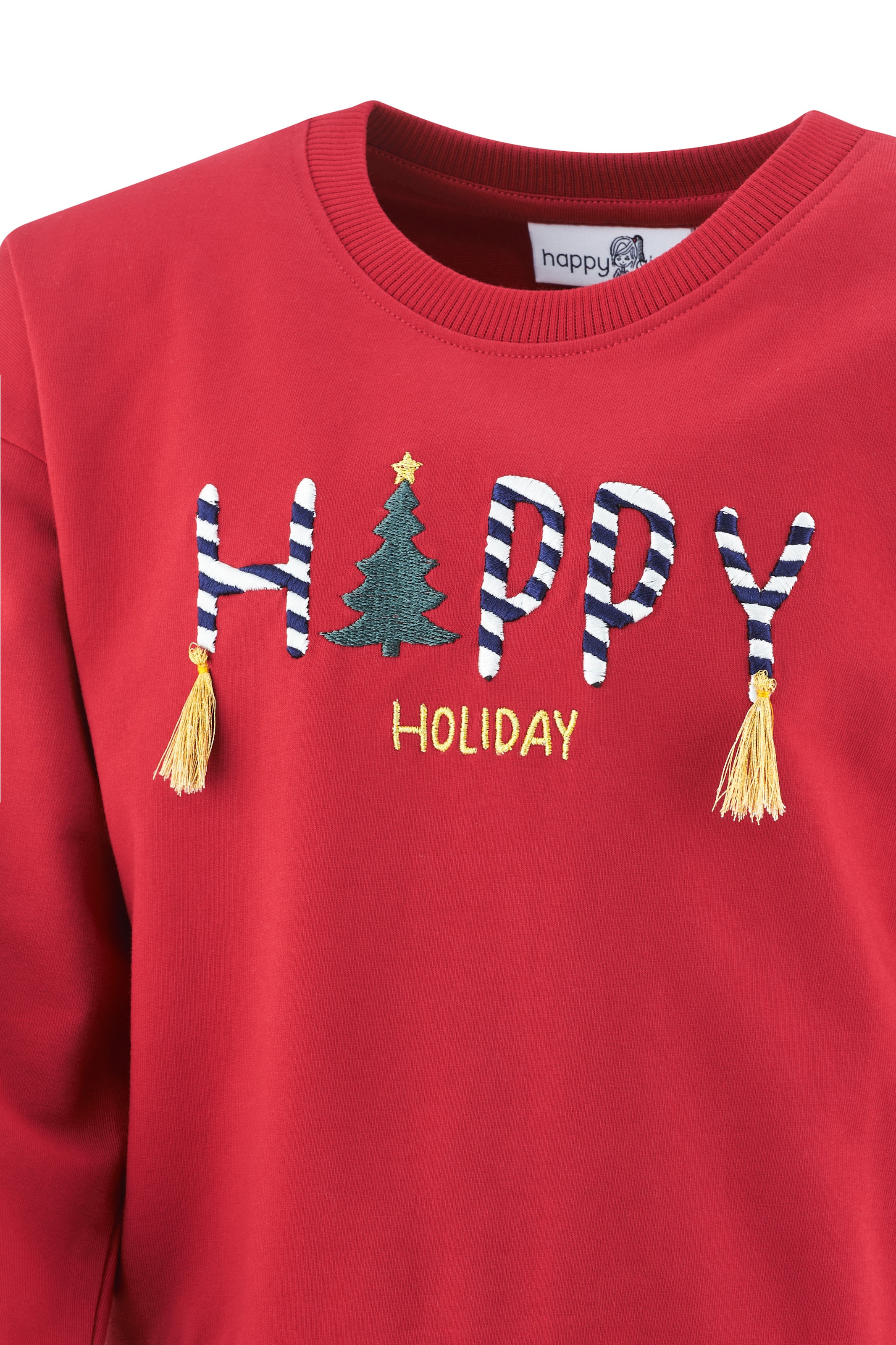 happy girls Sweatshirt in Rood