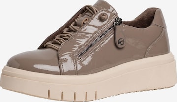 TAMARIS Sneakers laag in Bruin: voorkant