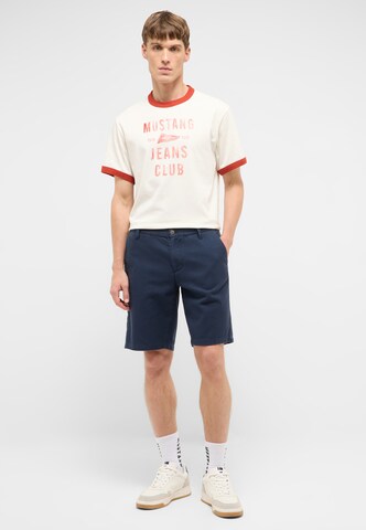 MUSTANG Regular Chino trousers ' Style Brad ' in Blue