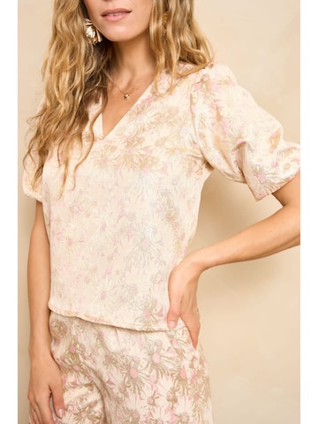 LOFTY MANNER Top 'RC301 - Top Nathalia' in Beige: voorkant