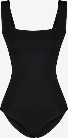 Shirtbody Trendyol en noir : devant