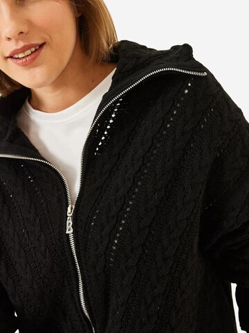 Cardigan Bianco Lucci en noir