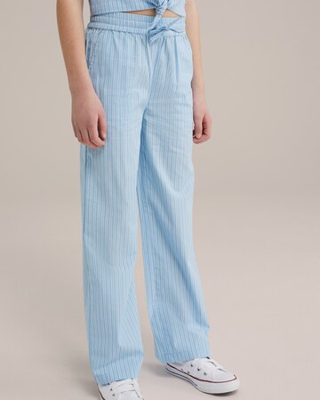 WE Fashion Regular Pants in Blue: front