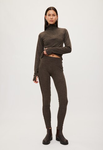 rethinkit studios Skinny Leggings 'Haze' in Braun