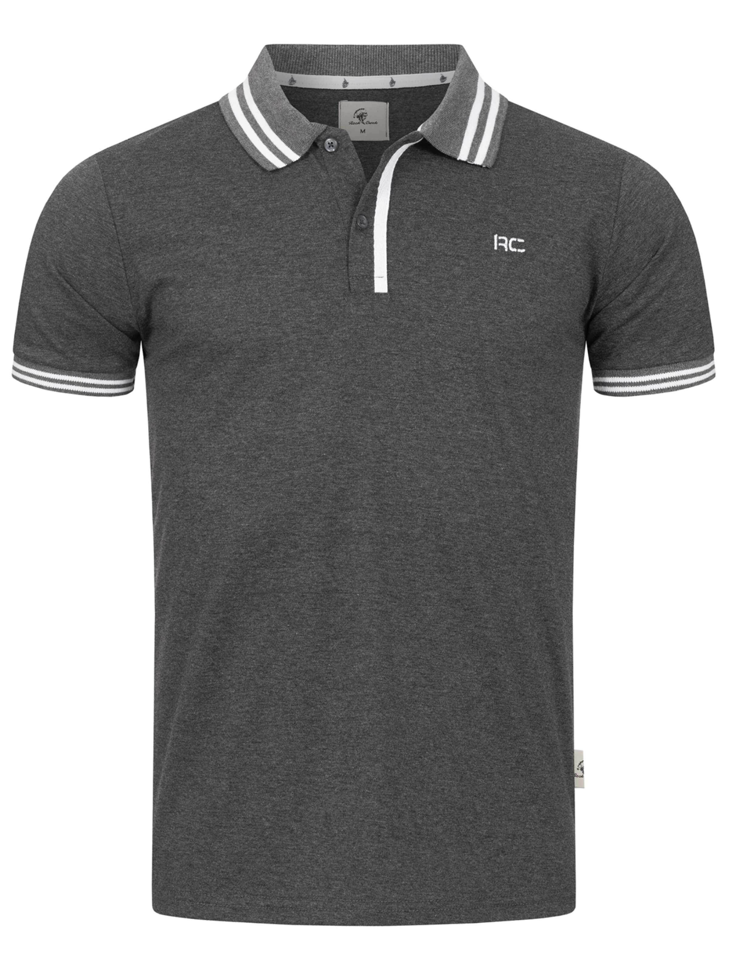 Rock Creek Poloshirt in Grau: Vorderseite