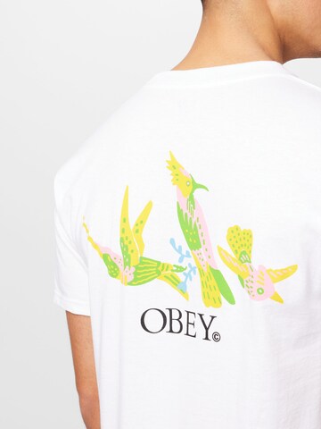 Maglietta di Obey in bianco
