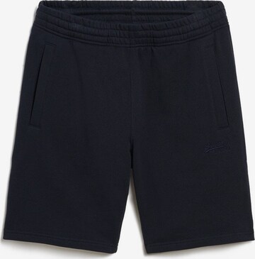 Superdry Regular Broek 'Essential' in Blauw: voorkant