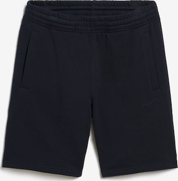Superdry Regular Pants 'Essential' in Blue: front