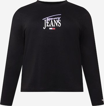 Tommy Jeans Curve T-shirt i svart: framsida