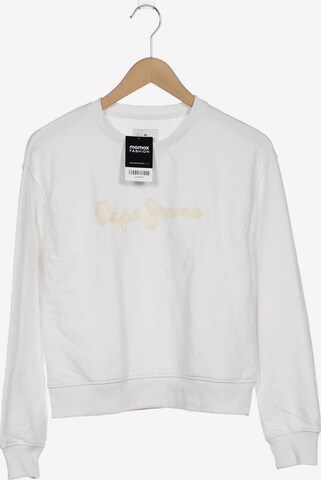 Pepe Jeans Sweatshirt & Zip-Up Hoodie in XS in White: front