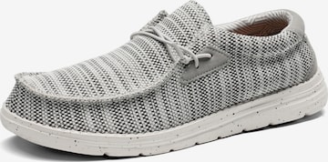 Slipper 'Bruno Marc Herren Loafer Mokassin, Leichte Atmungsaktive Freizeitschuhe Aus Canvas' di Bruno Marc in grigio: frontale