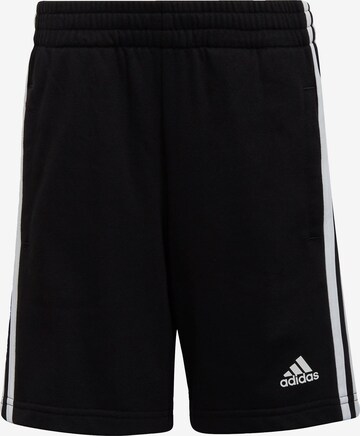 ADIDAS SPORTSWEAR Regular Workout Pants 'Essentials' in Black: front