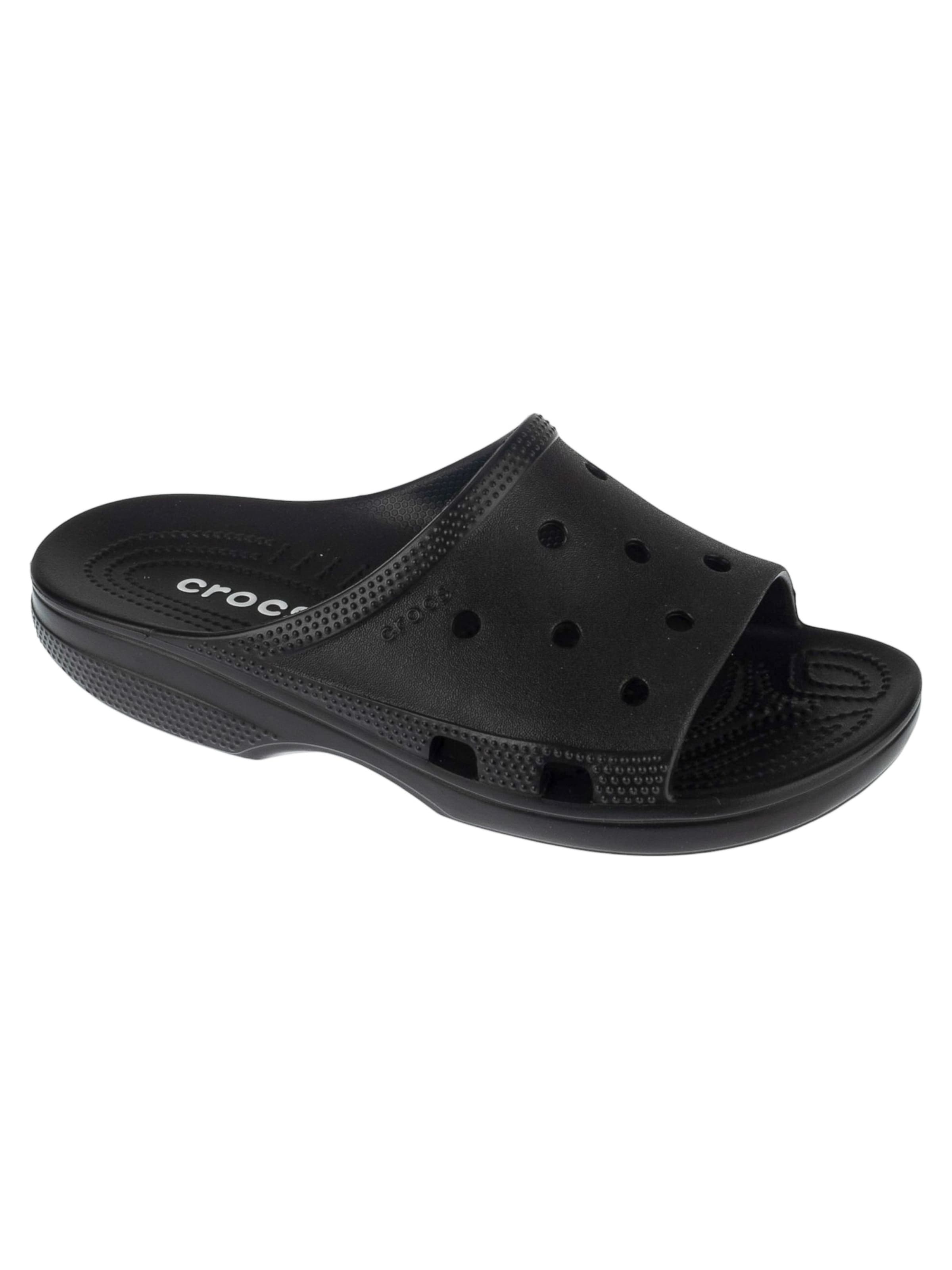 Crocs Beach & Pool Shoes 'Crocs Saturday Slide W' in Black: front