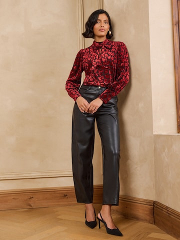 love & roses Blouse in Rood