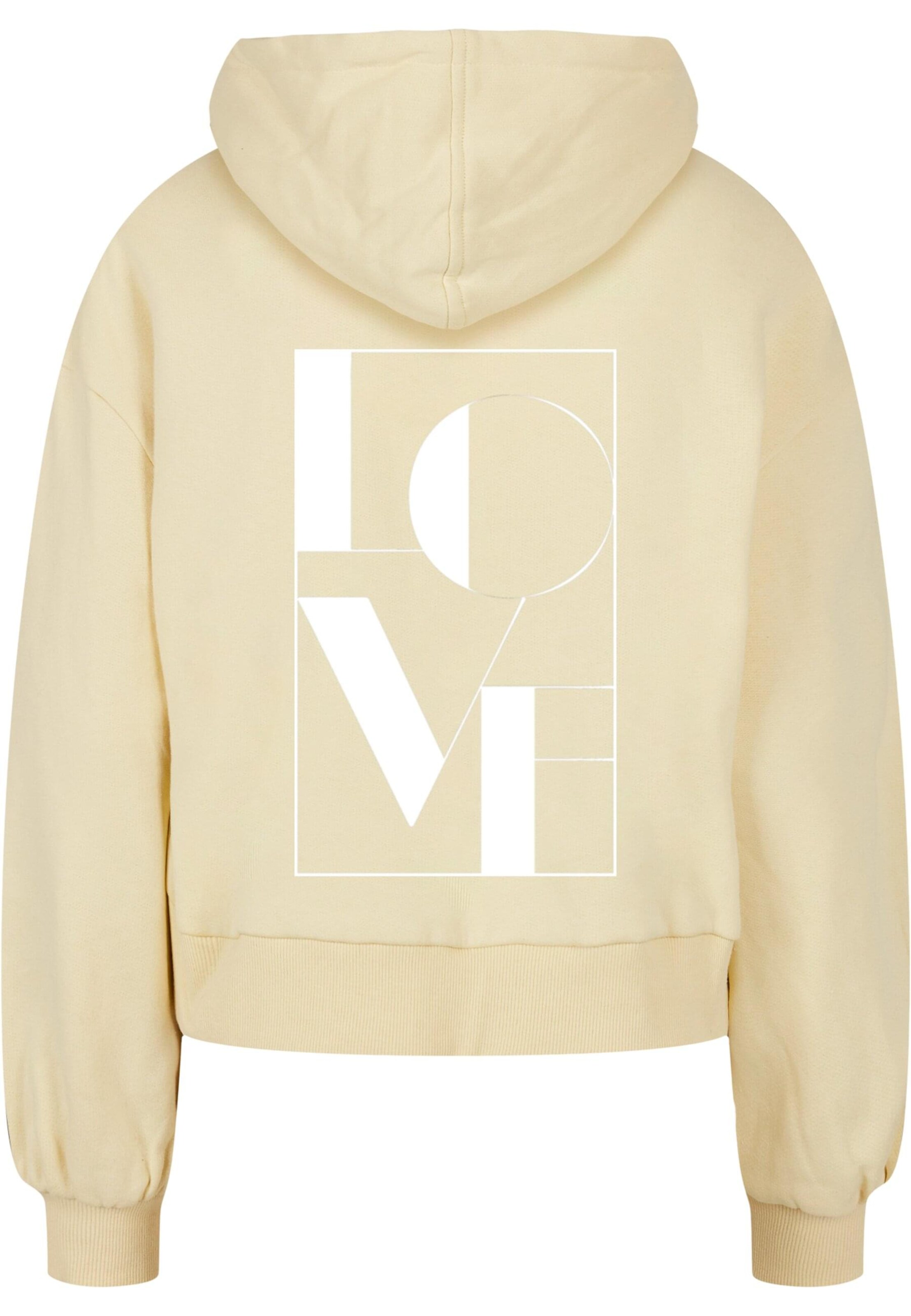 Merchcode Sweatshirt 'Love' in Gelb