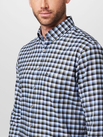 BRAX Regular fit Button Up Shirt 'DANIEL' in Blue