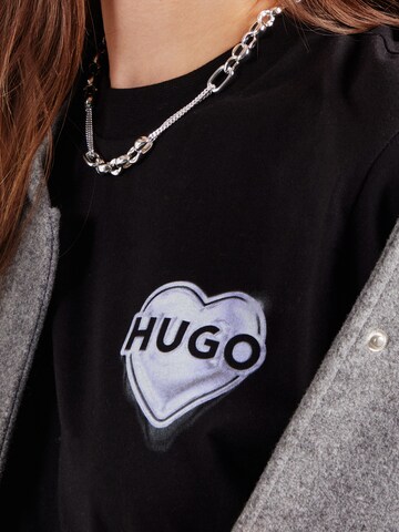 HUGO Футболка в Черный