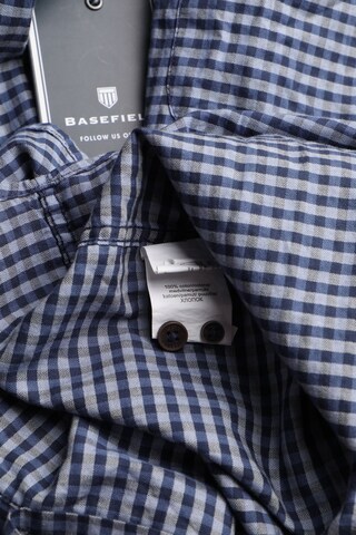 BASEFIELD Button Up Shirt in XL in Blue
