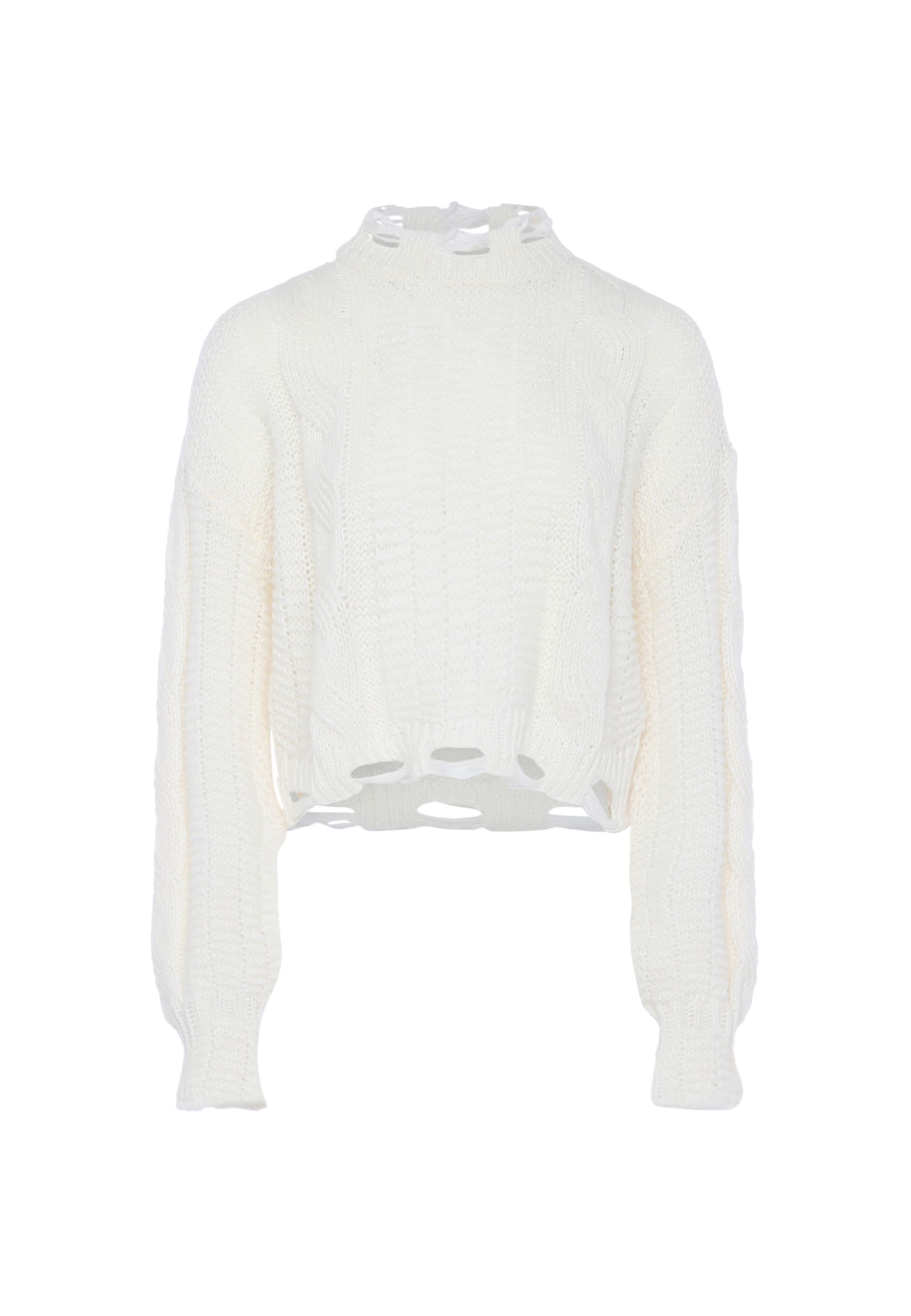 MYMO Sweater in White: front