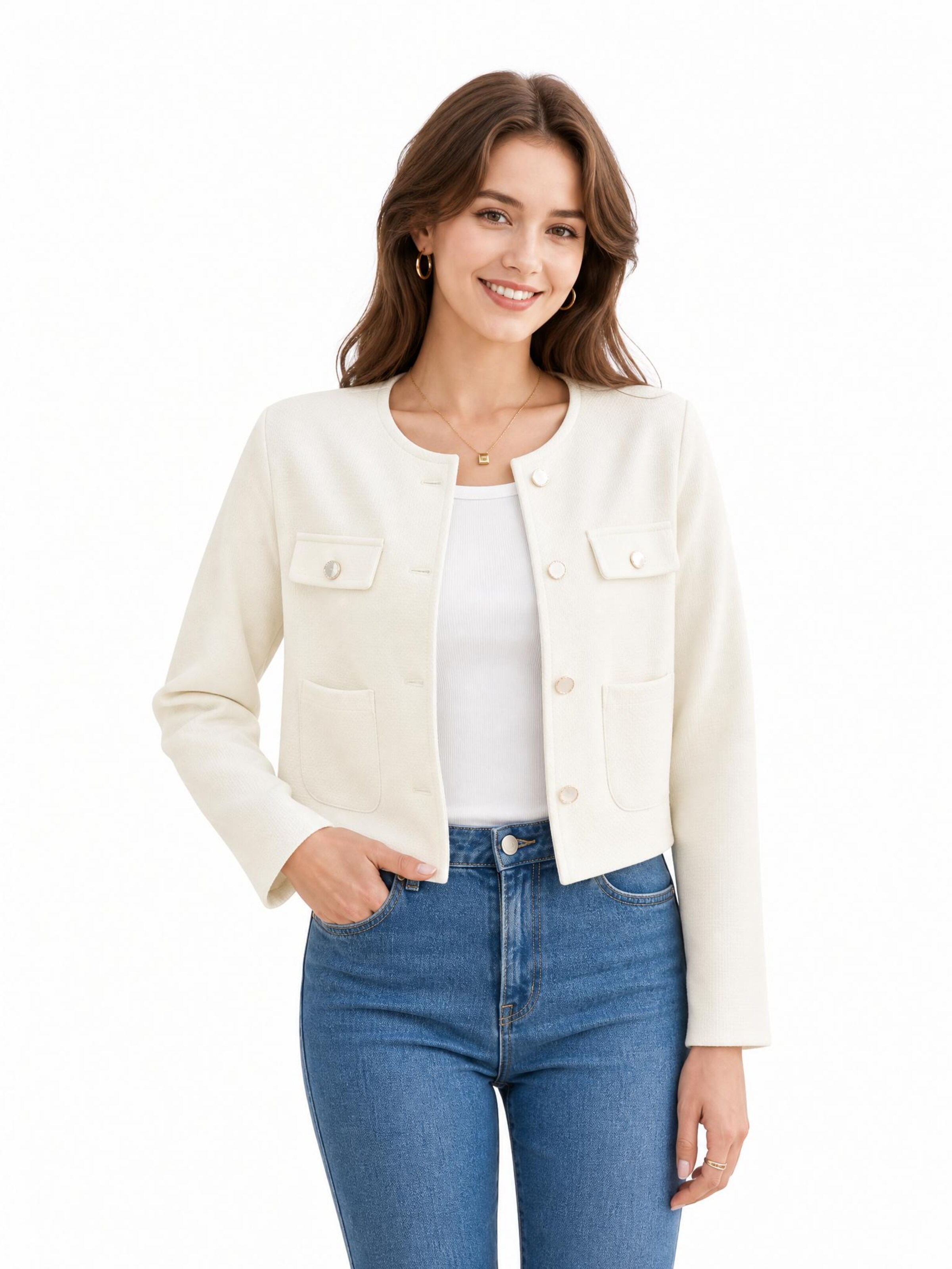 KoJooin Blazer‌‌‌‌‌ in Weiß: Vorderseite