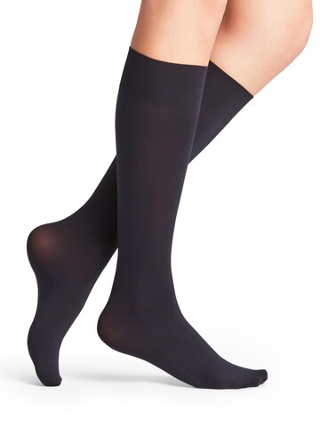 FALKE Overknee Strümpfe 'Seidenglatt'‌‌‌‌‌‌‌‌‌ in Blau