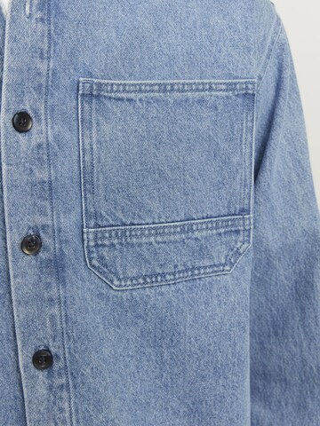 JACK & JONES Comfort fit Button Up Shirt in Blue