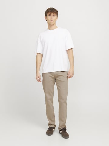 JACK & JONES Regular Jeans 'JJIClark JJEvan' in Beige