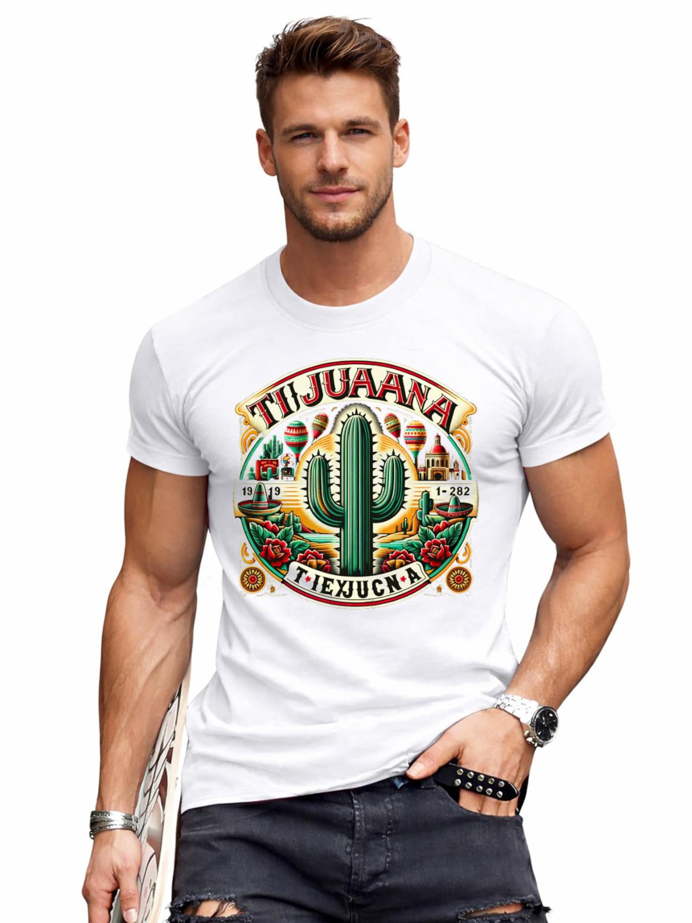 RMK Shirt 'Mexico Tijuana'‌‌ in Weiß