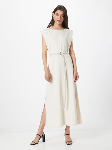 Robe comma casual identity en beige : devant