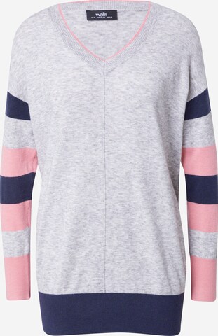 Pull-over Wallis en gris : devant