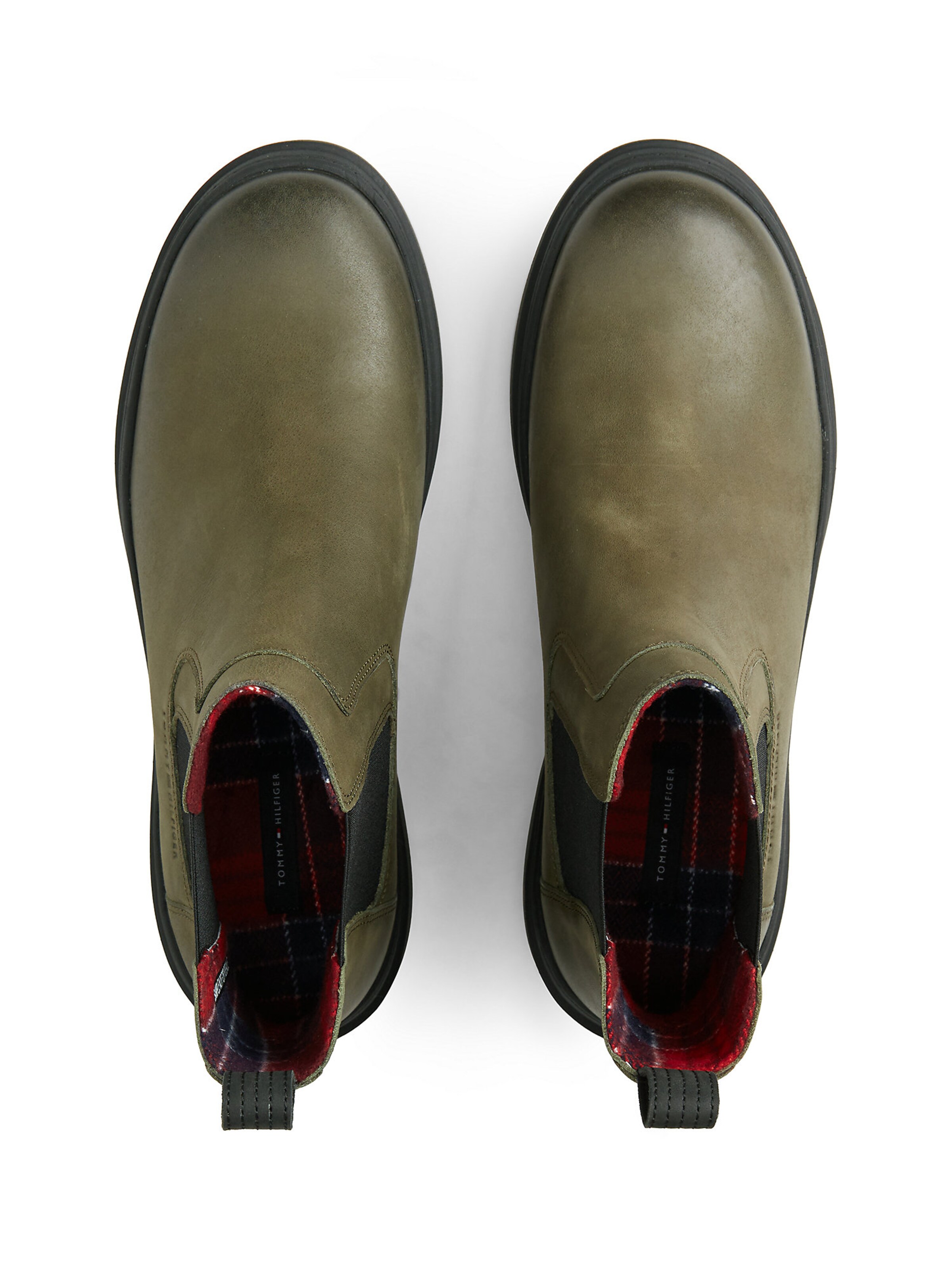 TOMMY HILFIGER Chelsea Boots in Grün