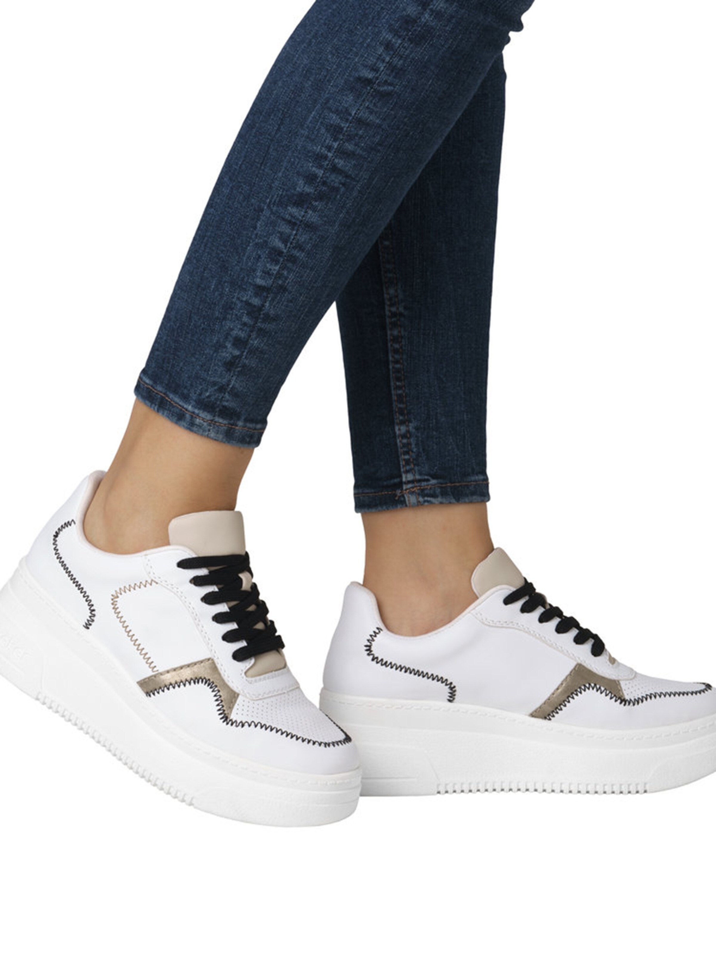 Rieker Σνίκερ χαμηλό σε λευκό