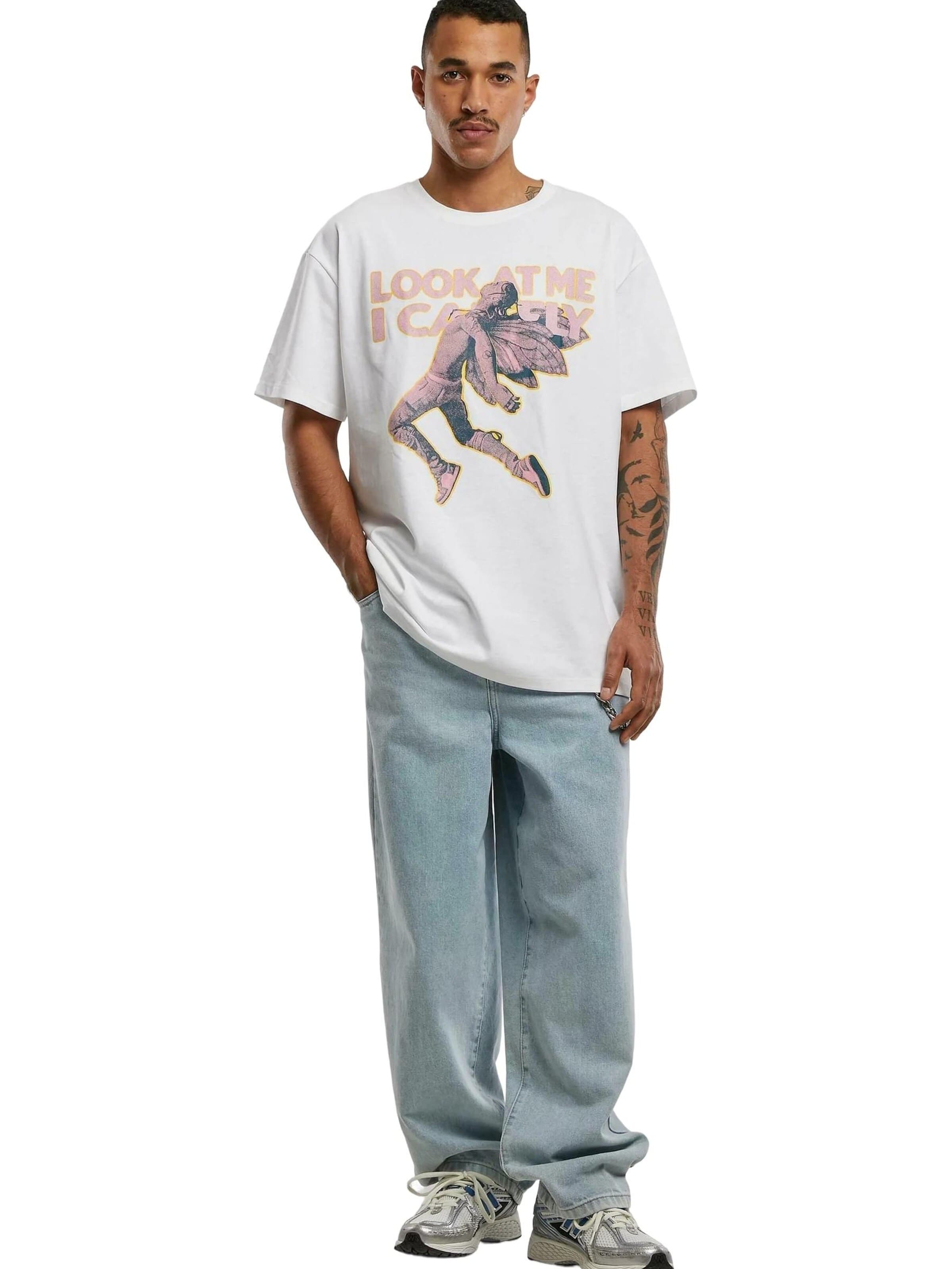 T-Shirt 'Look' MT Upscale en blanc