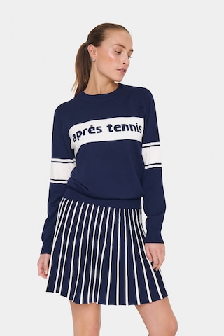 SAINT TROPEZ Sweater 'Milou' in Blue: front