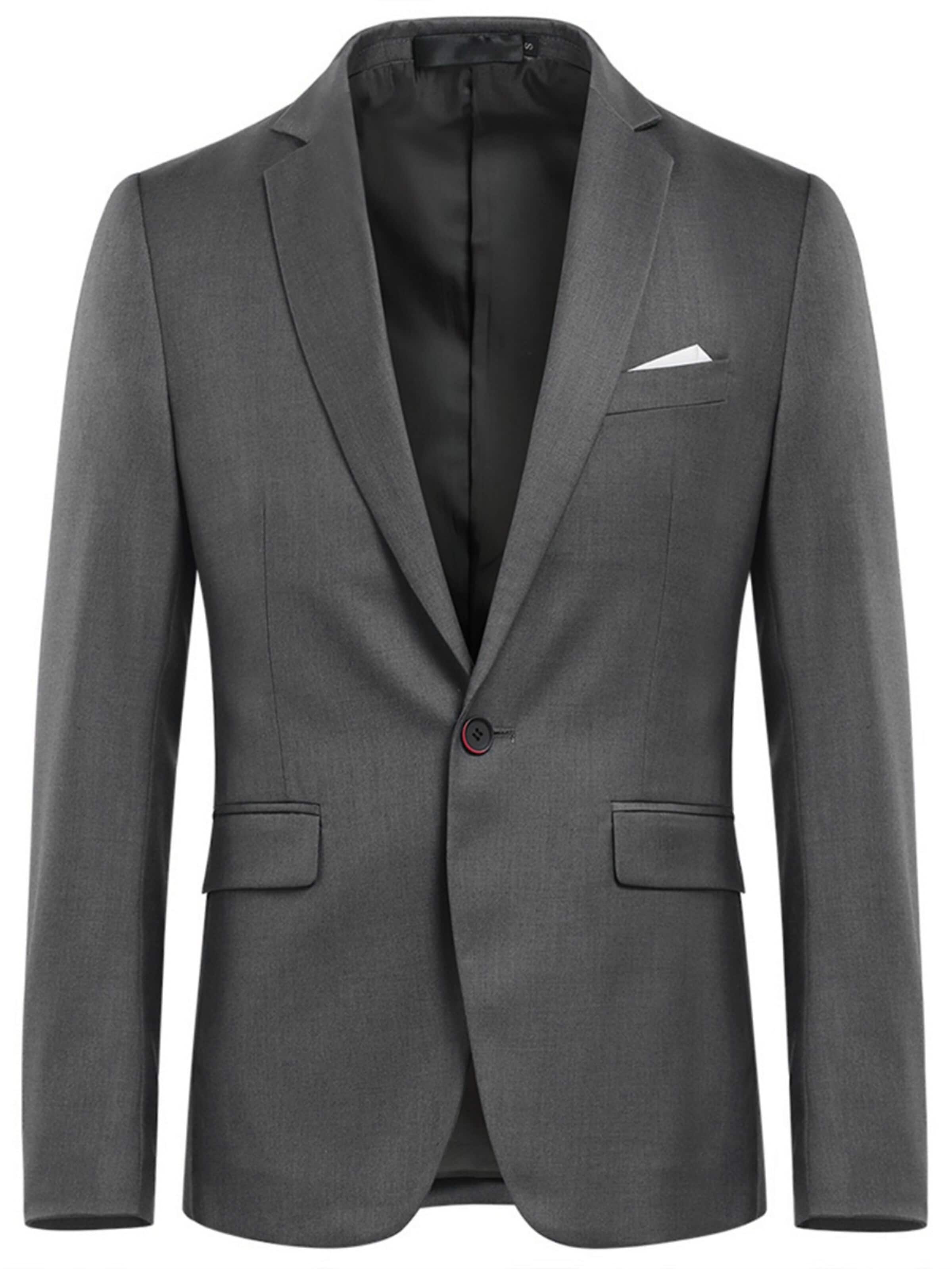 YOUTHUP Slim fit Suit 'Kavalier' in Grey