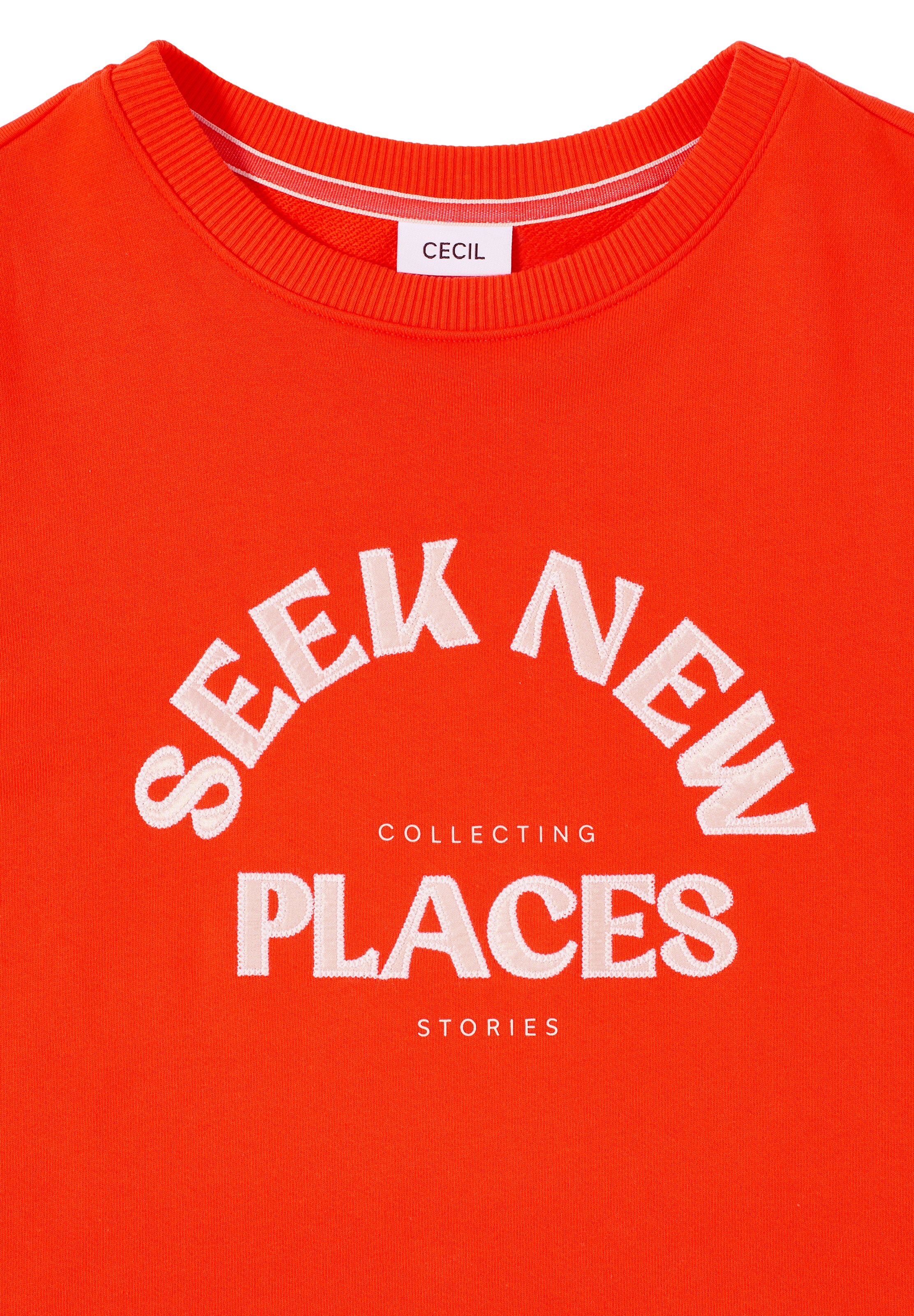 CECIL Sweatshirt in Orange