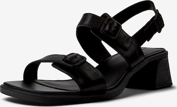 CAMPER Strap sandal 'Kora' in Black: front