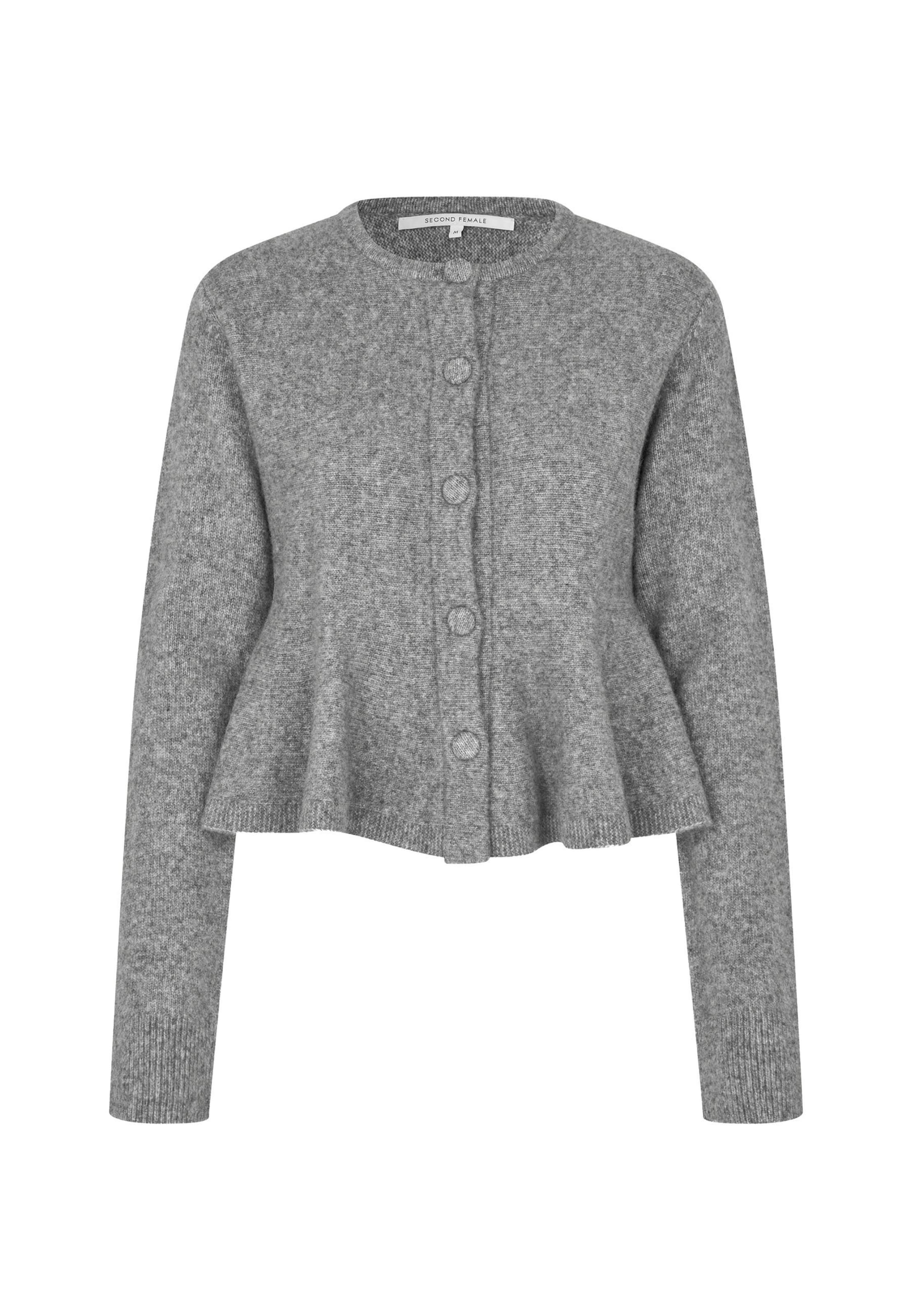 Cardigan SECOND FEMALE en gris : devant
