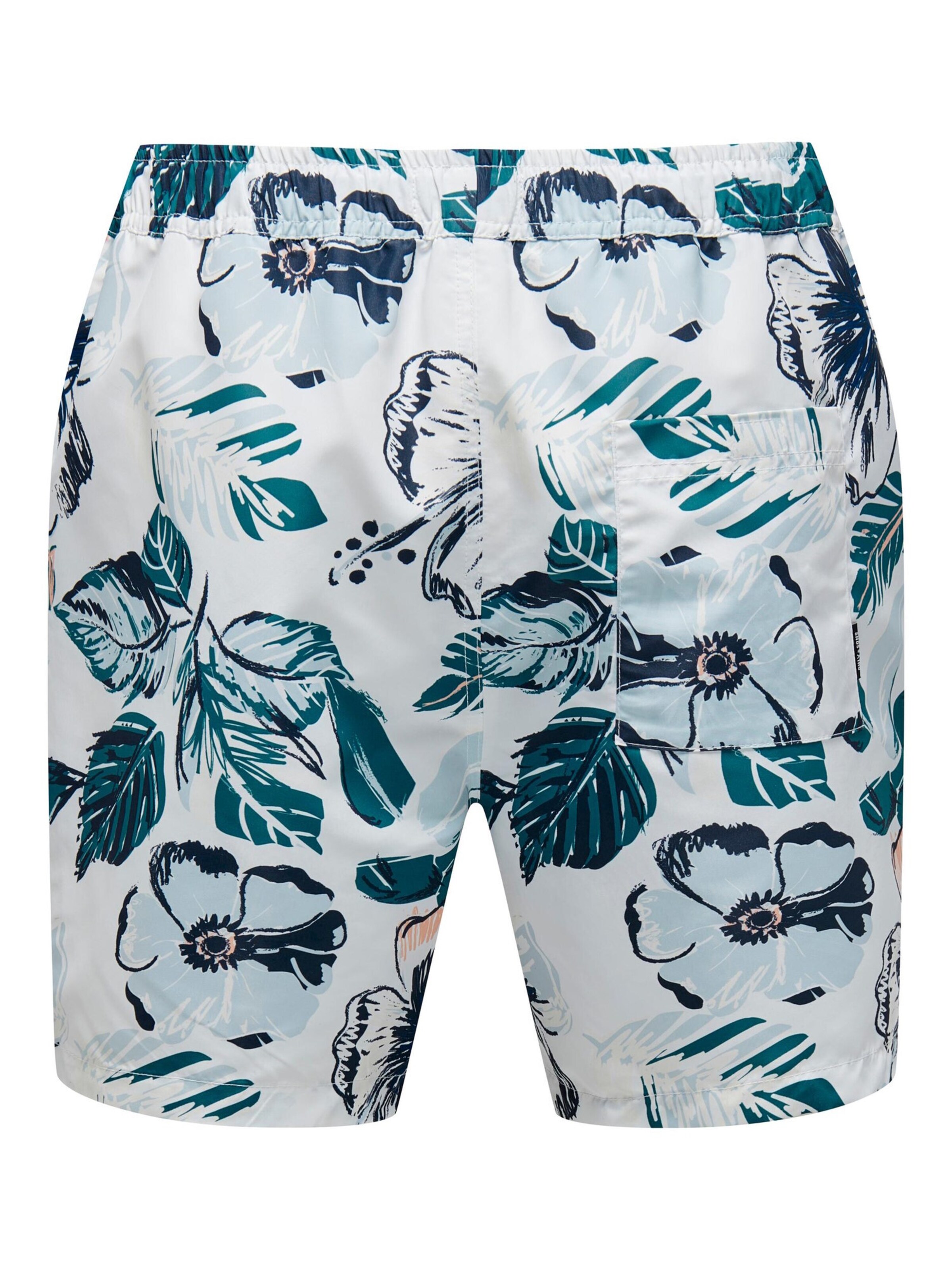 Only & Sons Zwemshorts 'ONSThor' in Wit