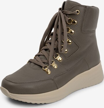 VITAFORM Lace-Up Boots in Grey: front