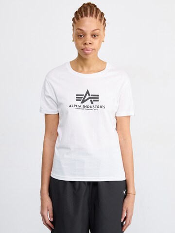 ALPHA INDUSTRIES Shirt in White: front