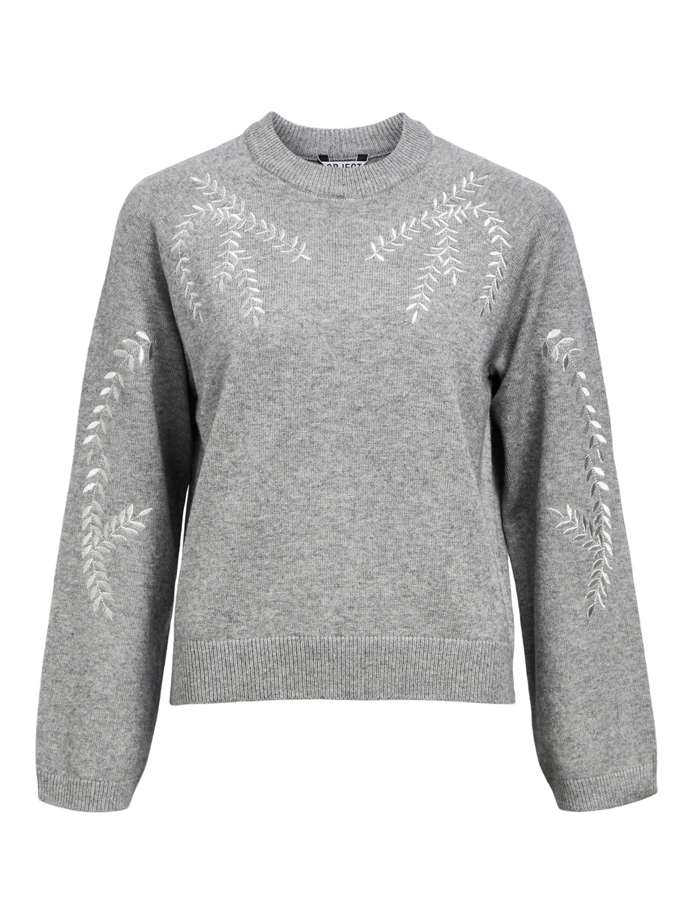 OBJECT Sweater 'OBJLANEY' in Grey: front