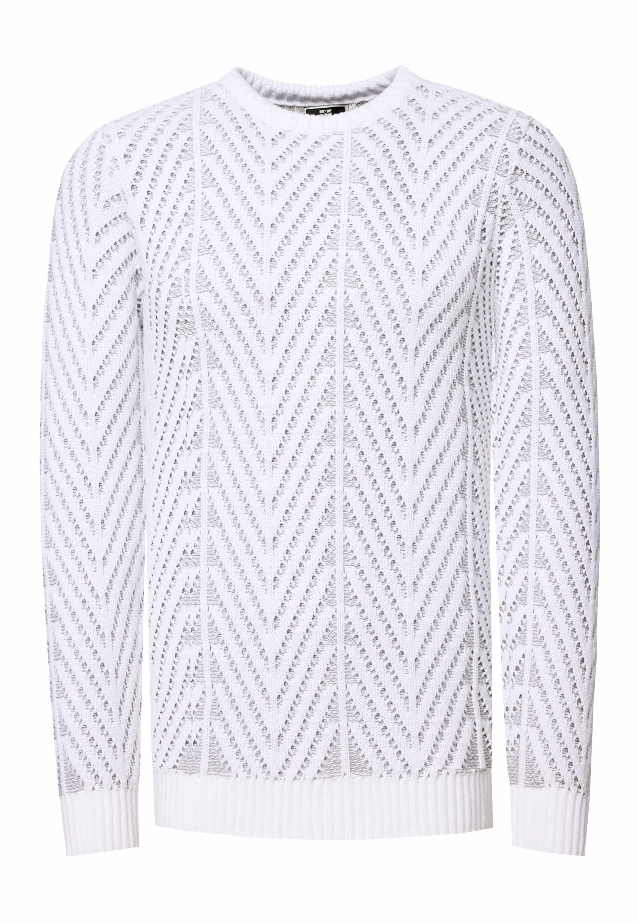 Rusty Neal Pullover in Weiß: Vorderseite