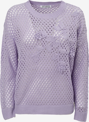 purpurinė Influencer Megztinis: priekis