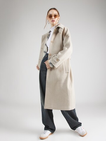 Abercrombie & Fitch Between-Seasons Coat in Beige