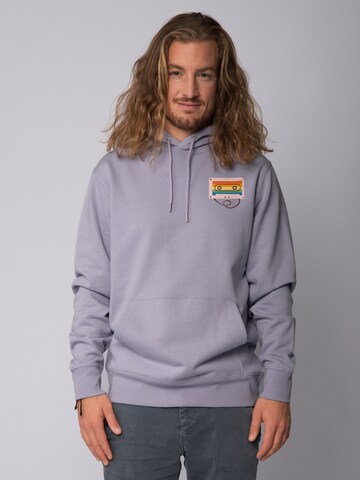 Watapparel Sweatshirt 'Rainbow Cassette' in Purple: front