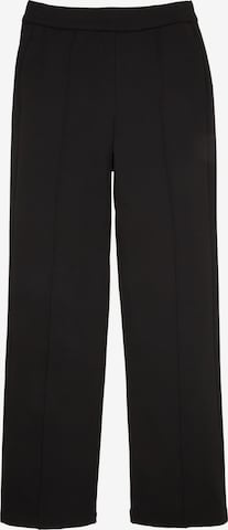 TOM TAILOR Loose fit Pleated Pants in Black: front