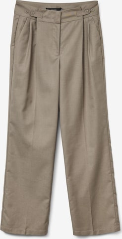 VERO MODA Bukser med lægfolder 'VMNikki' i beige: forside