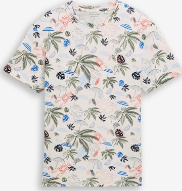 T-Shirt TOM TAILOR en blanc : devant